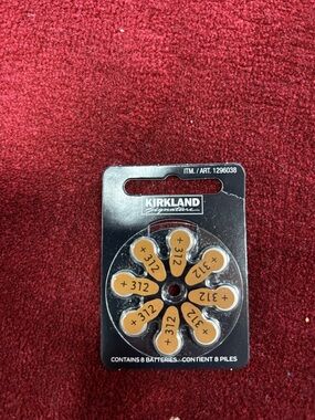 Kirkland Signature Hearing Aid Button Cell Batteries - Silver & White